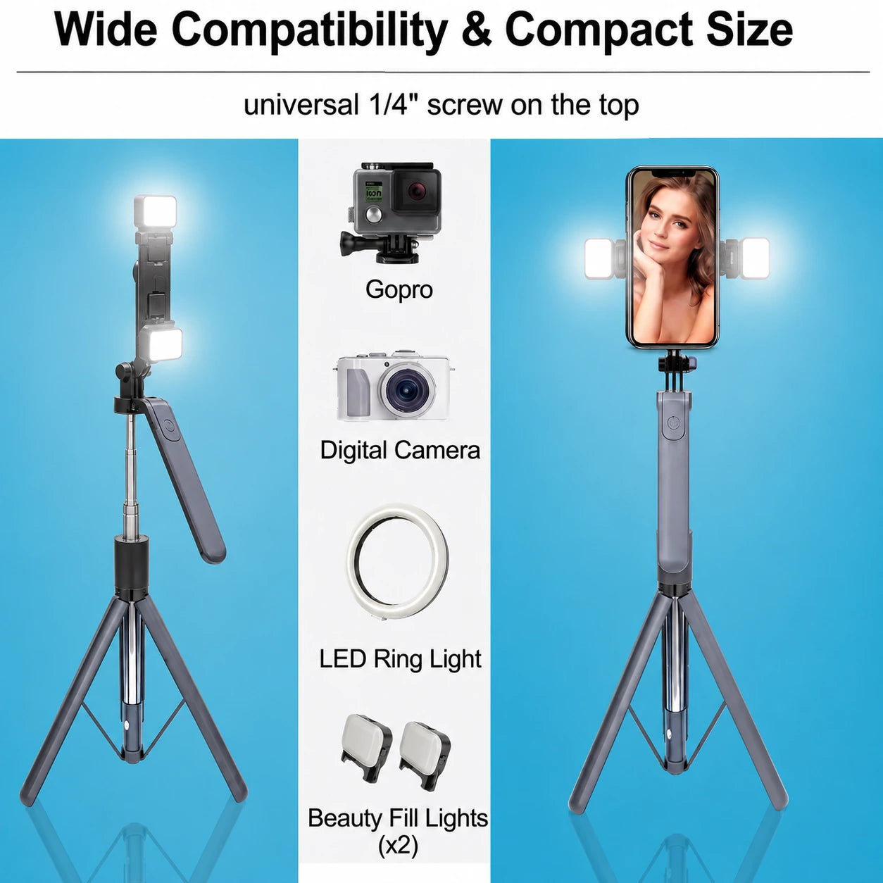 HYGIHOME™ FlexiSnap Elite – 6ft Selfie Stick Tripod