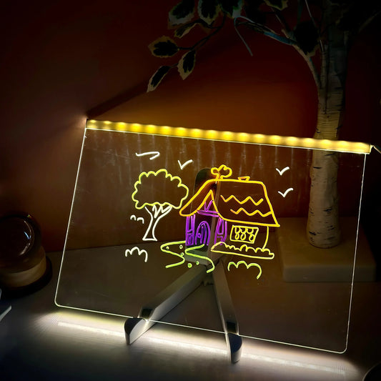 LED Glow Drawing Board for Kids